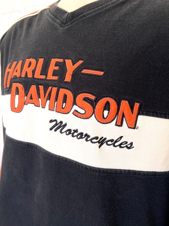 Harley-Davidson V-Neck Pullover Sweatshirt - Size… - image 3
