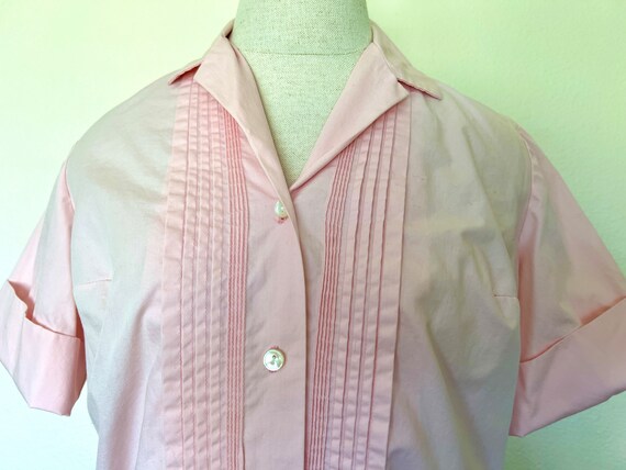 50's Pastel Pink Dress Set - Shirt & Skirt - Grea… - image 7