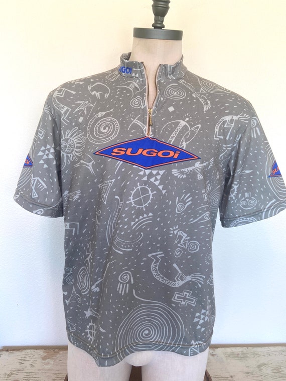 Sugoi - Bicycling Shirt - Size Large - Gray Abstra