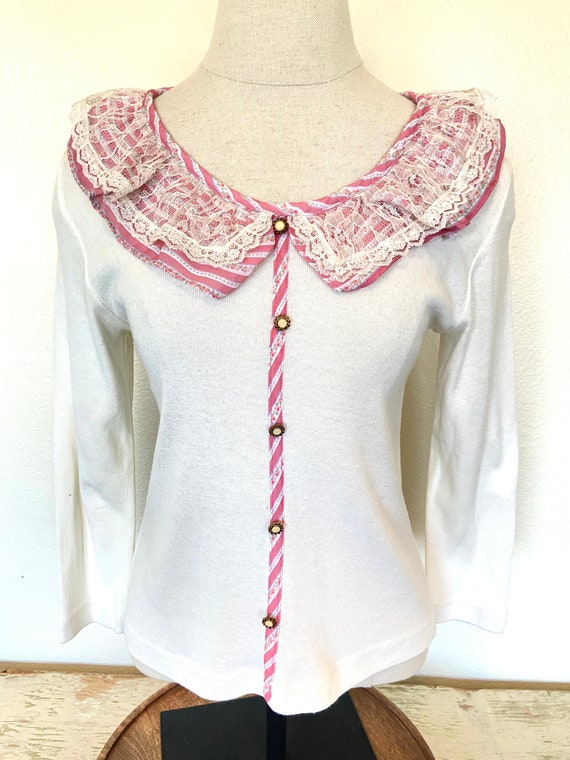 80s Womens Great Escape - Stretch Blouse - Pink & 