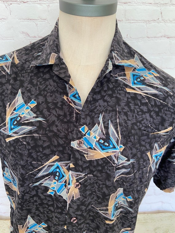 80's Atomic - Abstract Mens Short Sleeve Shirt - … - image 4