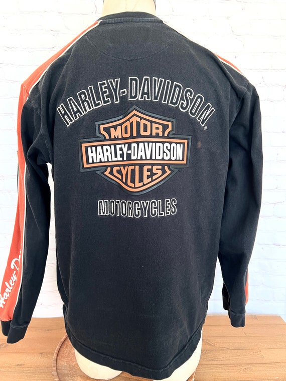 Harley-Davidson V-Neck Pullover Sweatshirt - Size… - image 2