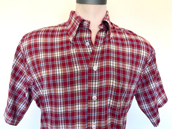 70s Red Plaid Towncraft Jcpenney Mens 