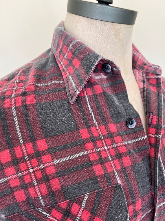 60's Fieldmaster - Flannel Long Sleeve Shirt - Se… - image 9