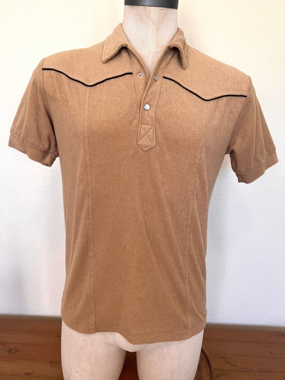 70's Terry Cloth Polo - Kennington - Size Medium T