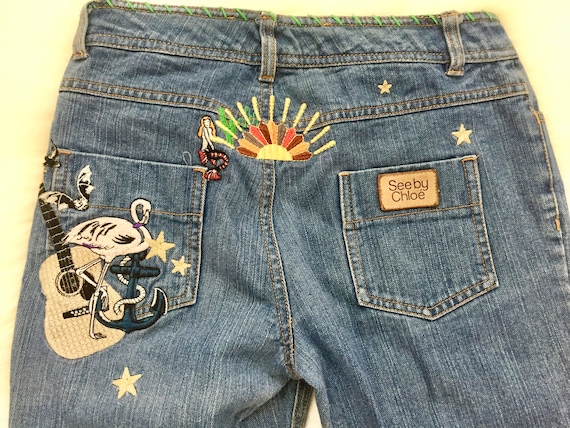 See by Choloe Embroidered Jeans