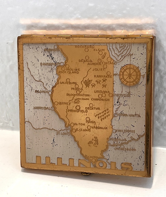 50's Illinois Gold Compact - Wadsworth - image 1