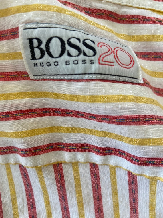 Retro - Hugo Boss 20 - Boss - Mens Striped Short … - image 9