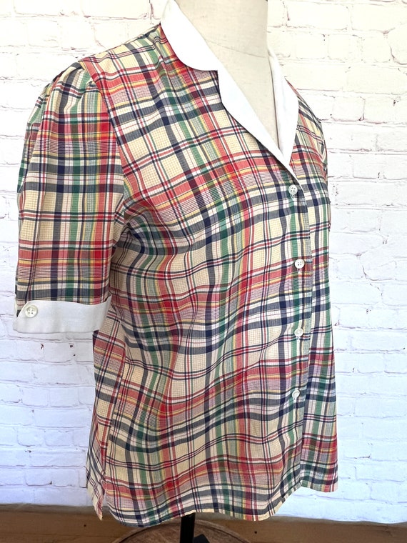 70's Levi Strauss & Co - Womens Blouse - Short Sl… - image 9