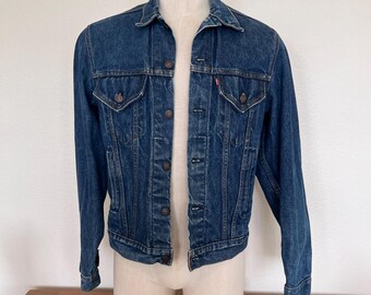 Levi's 80s Denim Jacket 71506 50L USA製 Levi's 1980s Jacket - Trucker - Vintage - Size 44L - Denim - Etsy