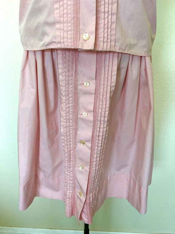 50's Pastel Pink Dress Set - Shirt & Skirt - Grea… - image 4