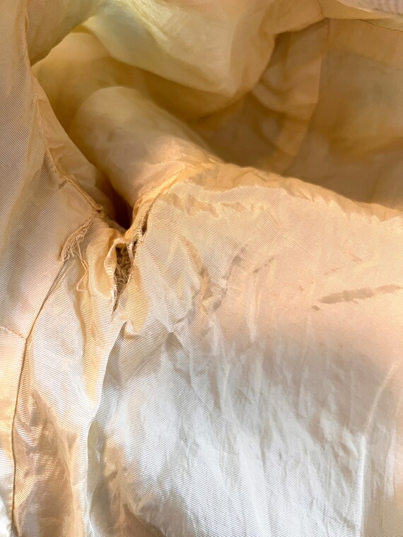 70's Soft Burlap Crop Button Up Blouse - Size Sma… - image 9