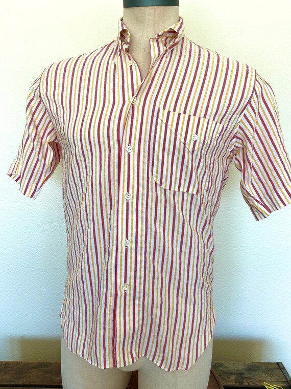 Retro - Hugo Boss 20 - Boss - Mens Striped Short … - image 1