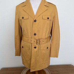 60s/70s Cortefiel Men’s - Safari Jacket - Sy Devore - Hollywood - Size 40