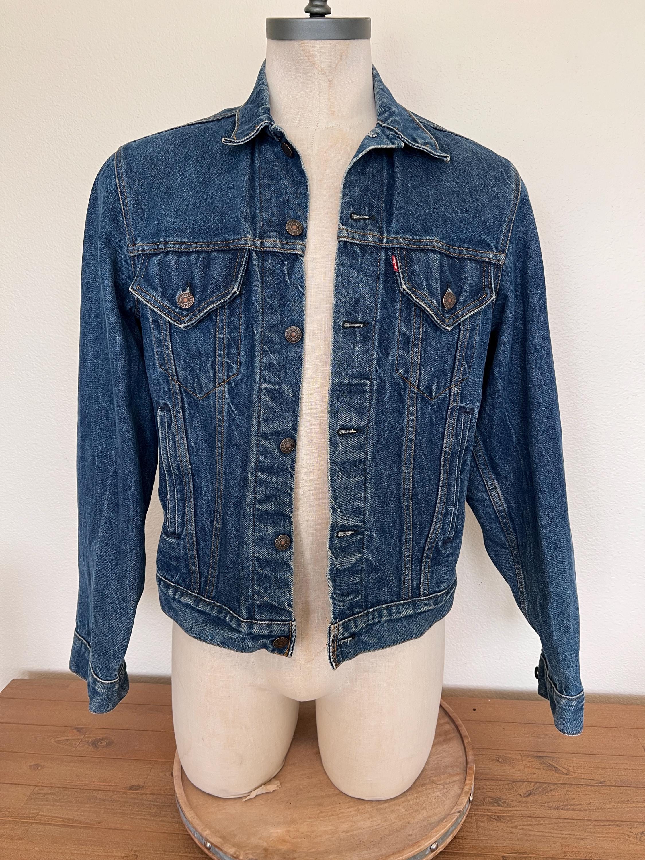 Levi's 1980s Jacket - Trucker - Vintage - Size 44L - Denim - Etsy