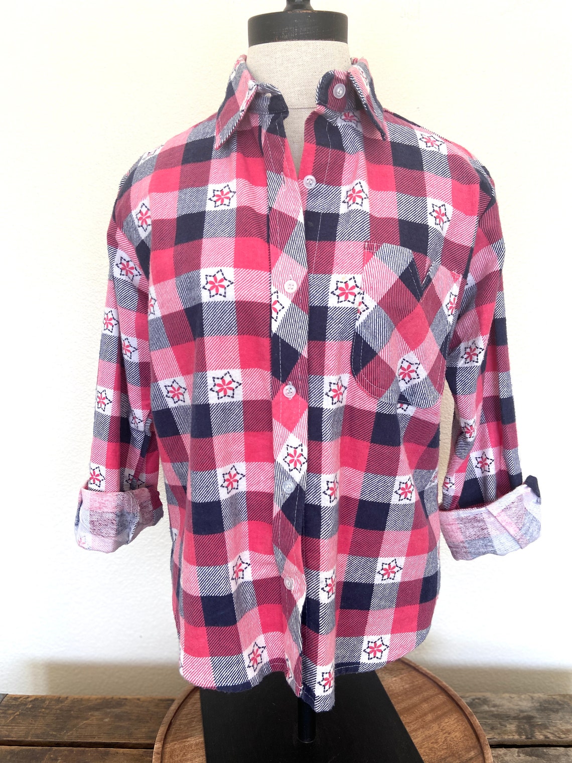 American Sweetheart Flannel Womens Casual Shirt Size | Etsy