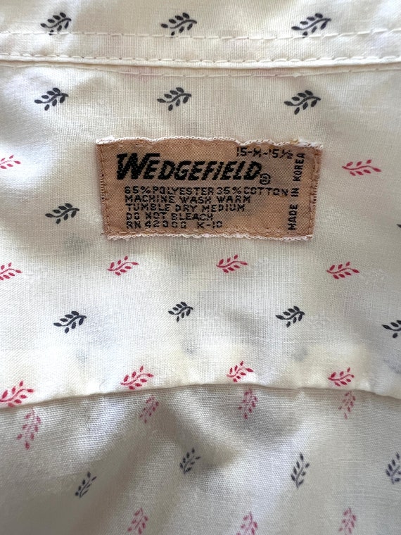 70's Wedgefield - Short Sleeve Shirt - Pale Yello… - image 8