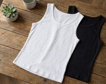 SLIM FIT Fine Cotton Sleeveless Gym Vest Singlet Muscle Top 34-50