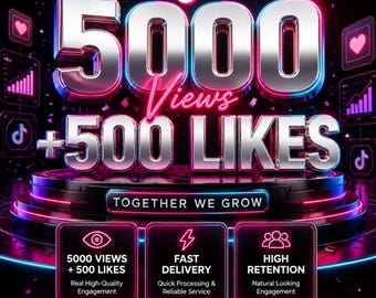 TikTok Likes And Views Growth Service, TikTok Promotion, TikTok Marketing, Social Media Growth, Engagement Boost,