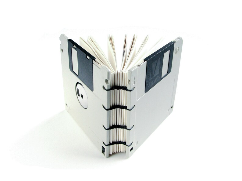 Recycled Floppy Disk Notebook Gift for Geek Nerd Office Etsy