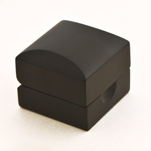 Unique Black Ring Box Made of Wood, Engagement Ring Box, Proposal Ring Box, Wedding Ring Box, Luxury Ring Box