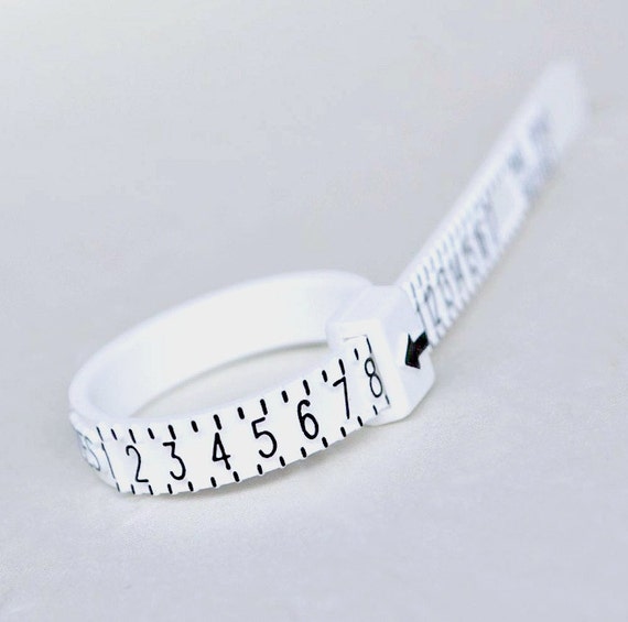 Adjustable Plastic Ring Sizer Flexible Ring Measure Multi Size Ring Gauge Free When Buying Ring