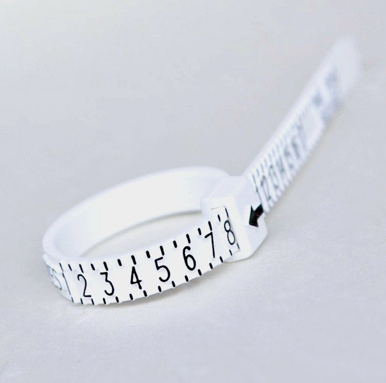 Adjustable Plastic Ring Sizer Flexible Ring Measure Multi Size Ring Gauge Free When Buying Ring image 1