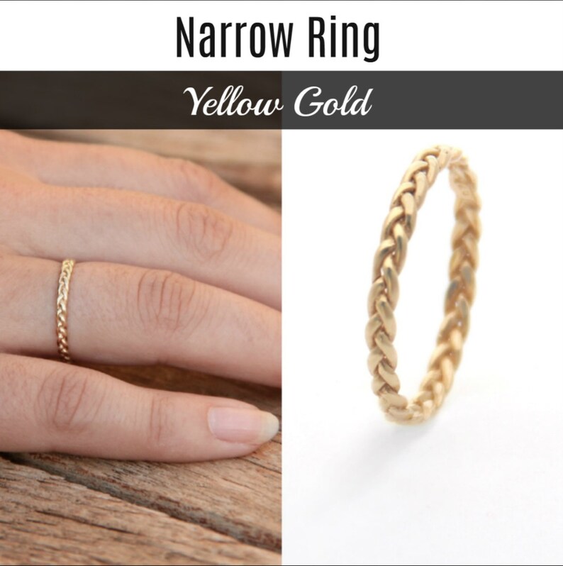 Unique His & Hers Promise Rings Promise Ring Band Braided Etsy