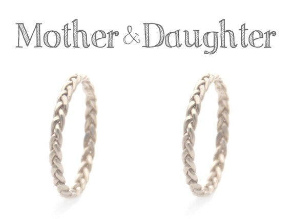 Fashion Mother and Daughter Gift I Love You Mom Daughter Ring Titanium  Steel Glossy Ring | Wish