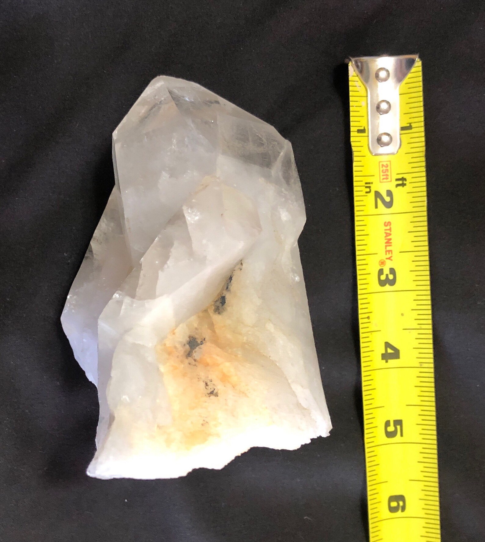 Clear / White Rock Stone With Large Crystal Like Point Etsy