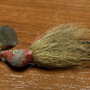 Vintage Spinner Fishing Lure with Hair