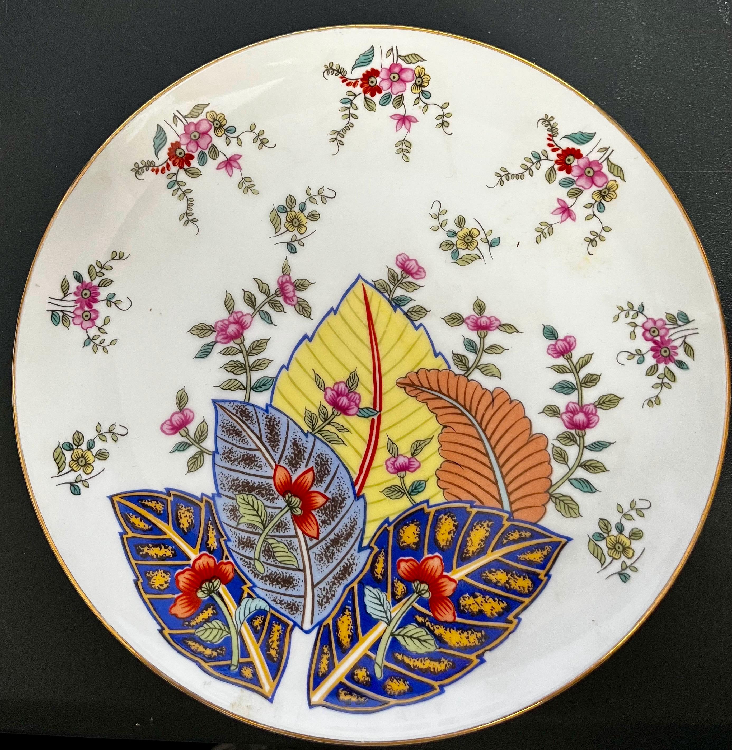 tobacco leaf china by mann Vintage Tobacco Leaf Fine China Dish By Mann Genus Nikotinia 8”