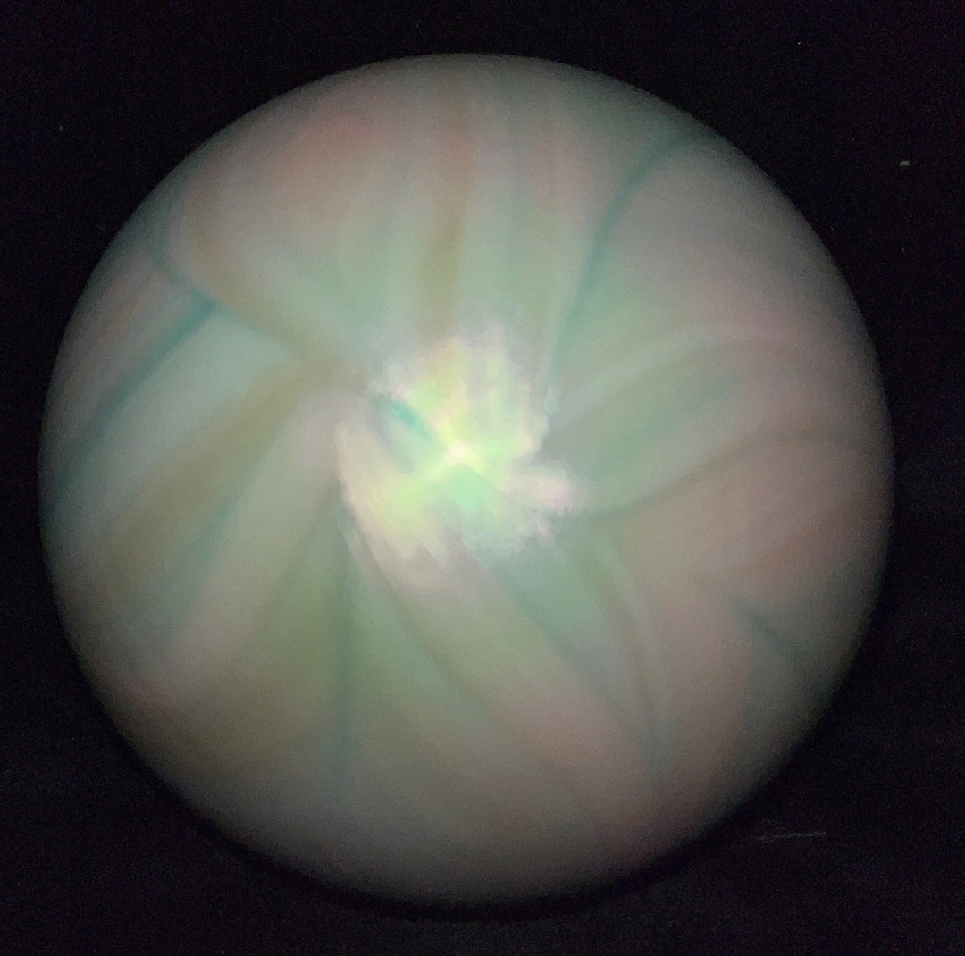 Iridescent Glass Paperweight Gibson 1984 Etsy