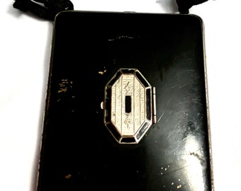 Vintage Dance Compact ~ Art Deco ~ Powder/Rouge ~ Mondaine
