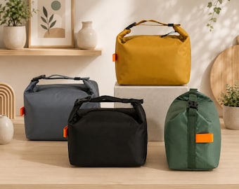 Cute Insulated Bento Lunch Bag, Aluminum Foil Lunch Box Tote, Portable Picnic Cooler Bag, Reusable Food Storage Handbag, Work Office Gift