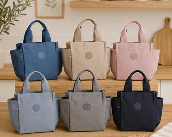Bolsa térmica à prova de vazamentos para almoço, bolsa térmica grande e impermeável com dois bolsos para escola, trabalho, piquenique e escritório.