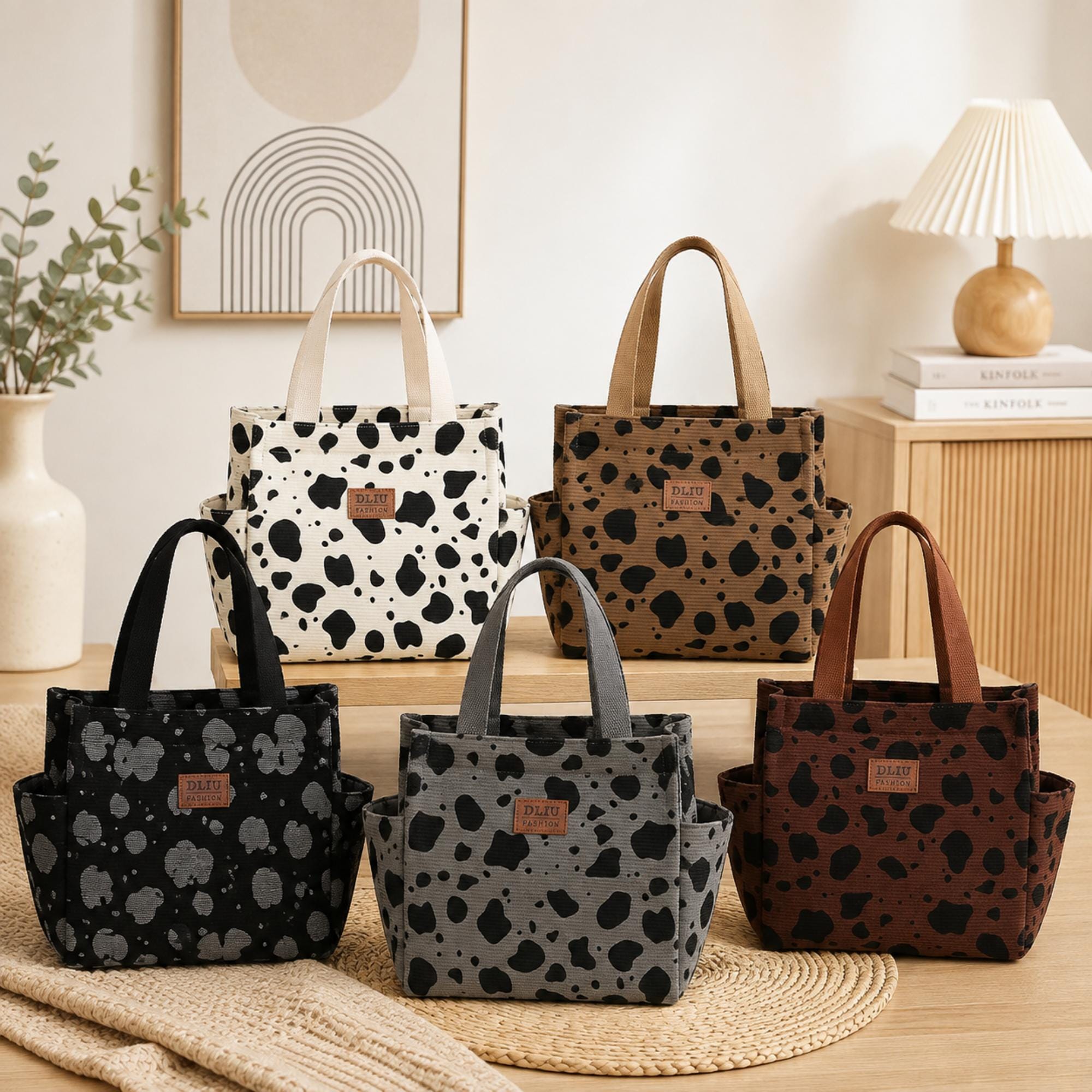 Leopard Corduroy Tote Bag - Etsy