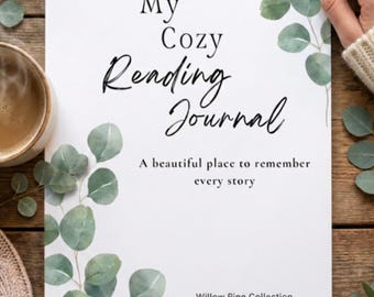 Printable Reading Journal | Reading Log | TBR Tracker | Book Reviews | PDF Instant Download | Bookish Gift