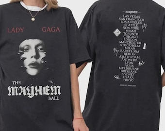 Lady Gaga The Mayhem Retro Shirt, Lady Gaga Mayhem Ball Tour Shirt, Comfort Colors Tee, Lady Gaga Merch, Lady Gaga Mayhem Album Tee