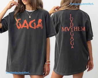 Lady Gaga The Mayhem Ball Tour Shirt, Vintage Concert Tee 2025 2026, Retro Pop Music Merch, Little Monster Fan Gift Graphic Top