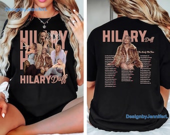 Vintage Hilary Duff Comfort Colors Shirt, 2 Sided The Lucky Me Tour 2026 T-Shirt, Lizzie McGuire Bootleg Tee, Gift For Fans