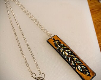 Feather Necklace - Leather Necklace