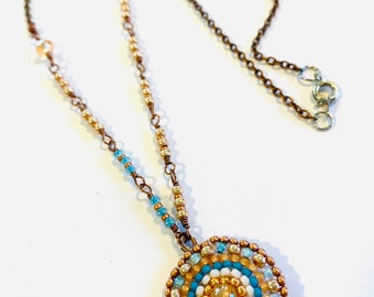 Boho Mandala Necklace