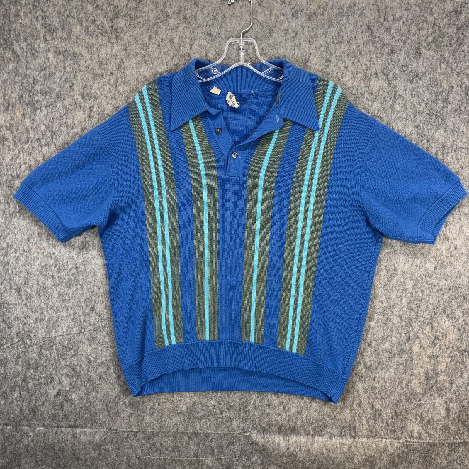 60s Knit Polo Shirt - Etsy