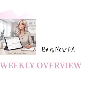 Executive Assistant Planner Bundle | CEO Agenda Template | Weekly Strategy Overview | Professional EA Toolkit | Luxury Digital Organizer