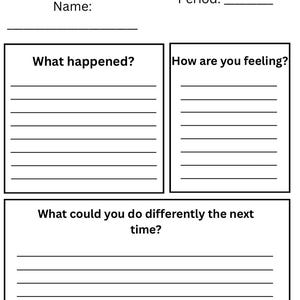 Student Reflection Sheet