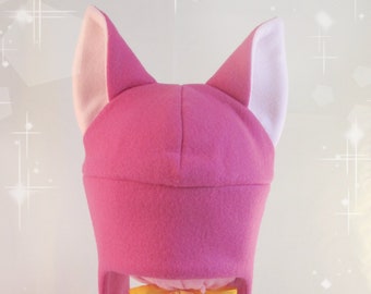 Ear Hat Fleece - Bright Pink - Child Sizes