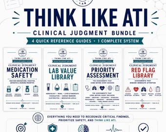Nursing Clinical Judgment Bundle | ATI Study Guides (Digital Download)