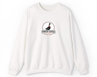 Bluza z logo Porch Goose Lady | Okrągły dekolt w stylu vintage z motywem ptaków farmowych
