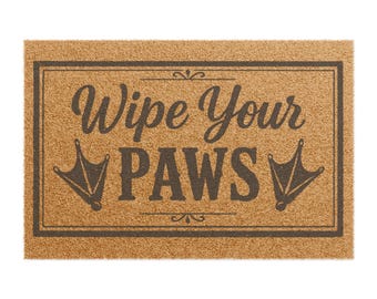 Wycieraczka Wipe Your Paws | Mata powitalna z włókna kokosowego Goose Footprint